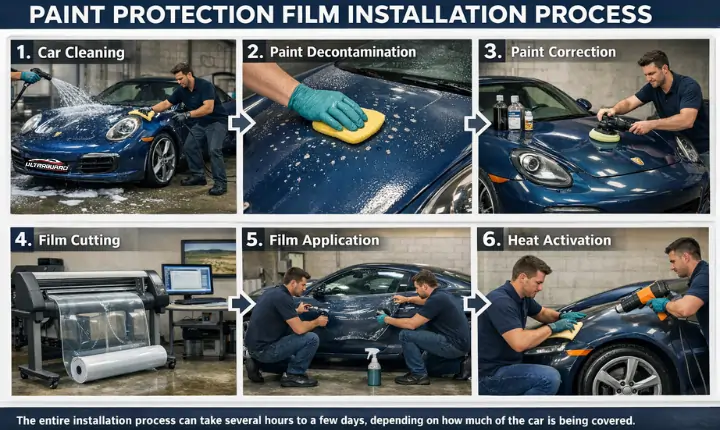 Paint Protection Film Installation Process by Ultraguard